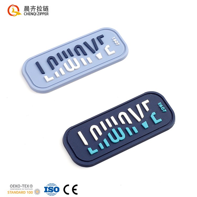 custom 3D raised effect logo 3d rubber silicone heat transfer label Transfer 3d Clothing Silicone Label