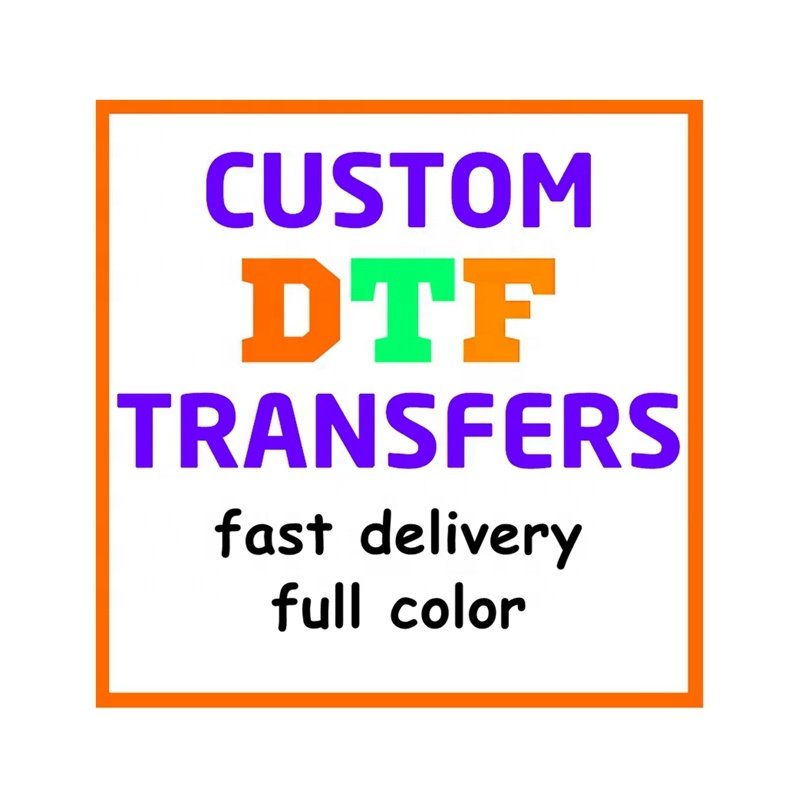 Wondove Custom DTF Designs iron on Printable Plastisol Vinyl Film Designs Press Sticker Logo Heat Transfer Printing for Tshirts