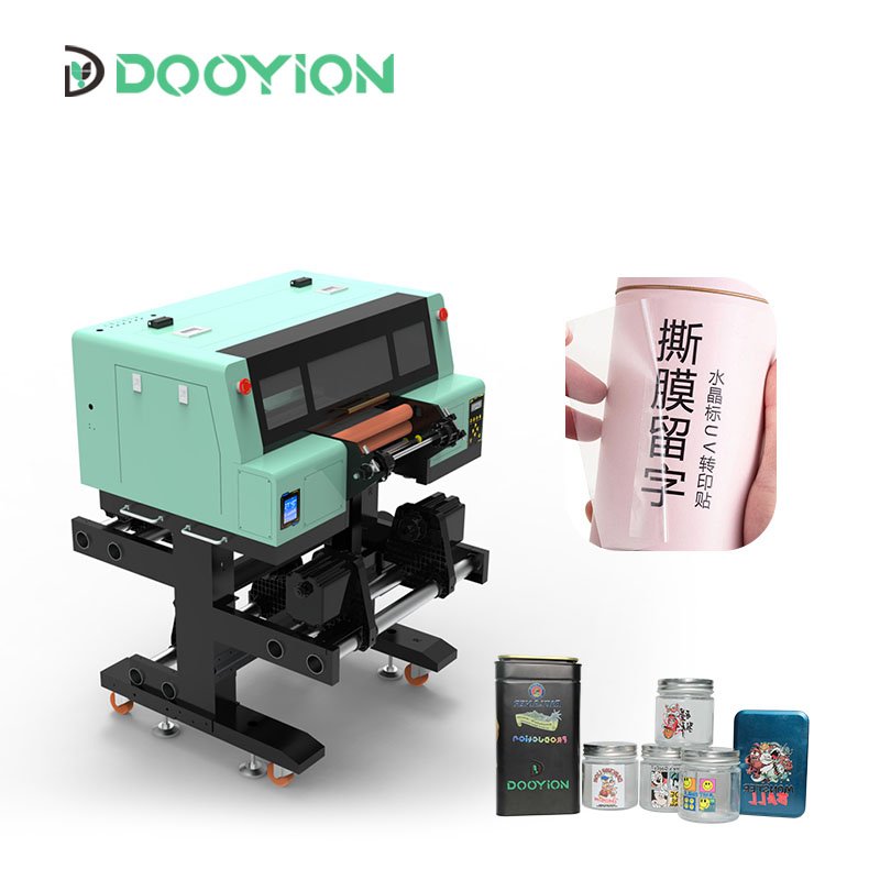 MANUFACTURER UPGRADE UV Dtf cup wrap A3 crystal sticker xp600 roll to roll ab film UV Printer With laminator all in one