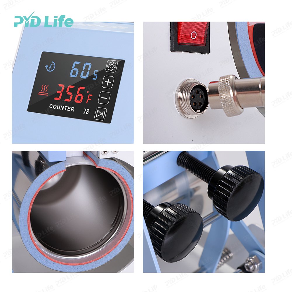 PYD Life 40oz Tumbler Press Machine Sublimation 40 Oz Mug Skinny Heat Press Transfer Printing Machine