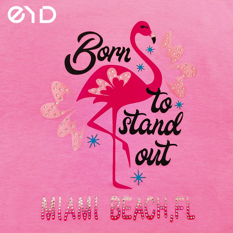 EYD Heat Transfers Customized DTF Printing Service Colorful Logo Custom Heat Transfer Vinyl Designs For T-Shirts