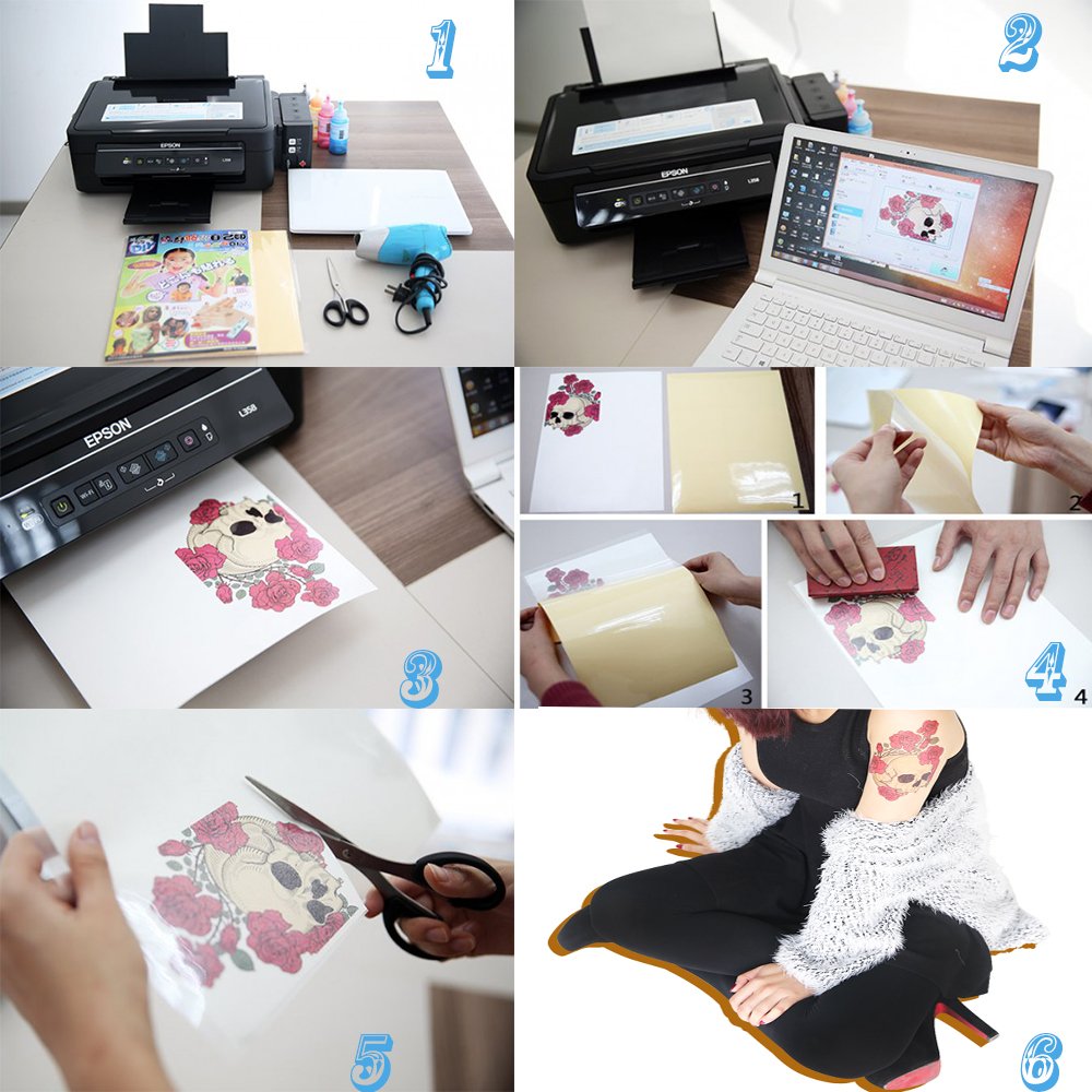 Factory Price Water Transfer Printing Temporary Tattoo Paper for Sale, Skin Safe Tattoo, Temporary Tattoo Adhesive Paper