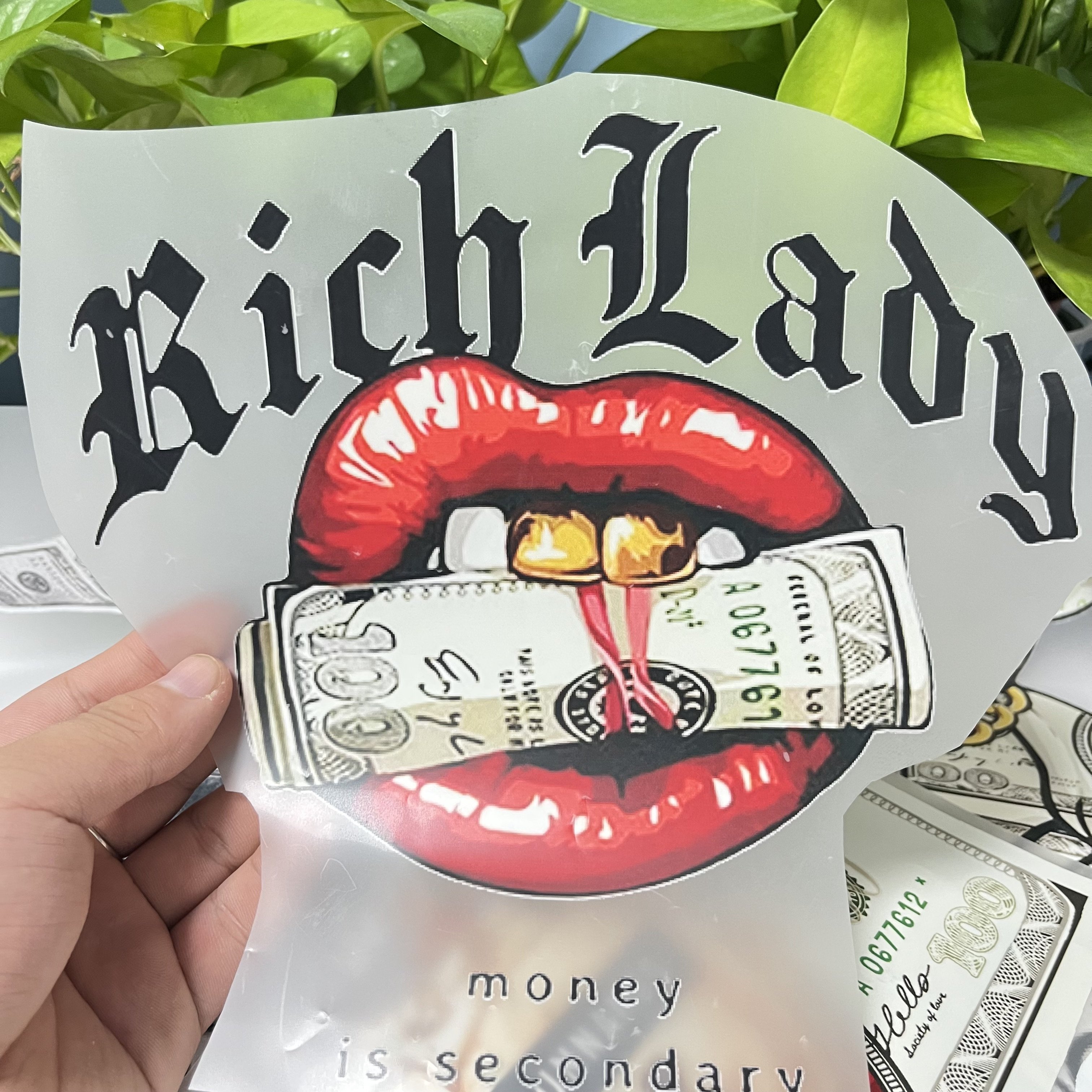 Custom DTF Transfer Printing Heat Press Transfers Vinyl Plastisol Label Stickers Clothing Bags Made Silicone Screen Printing