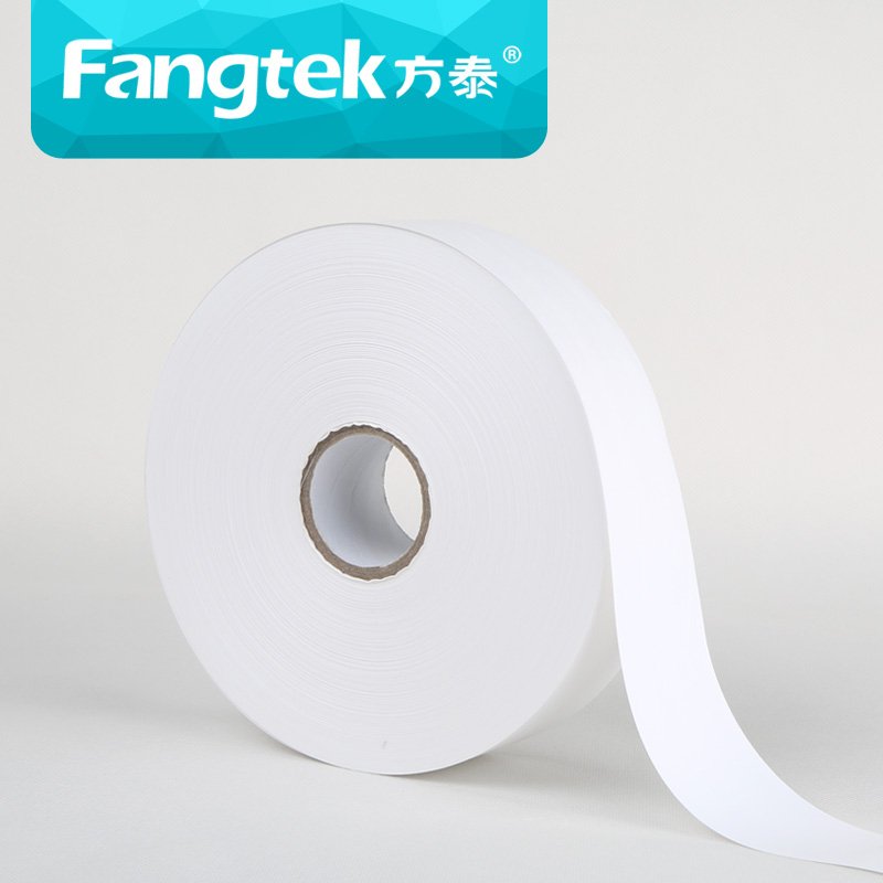 Custom Printed Transfer Fabric Silk Screen Printing Nylon Taffeta Care Label Paper Tape Roll for Garment Washing Care Label