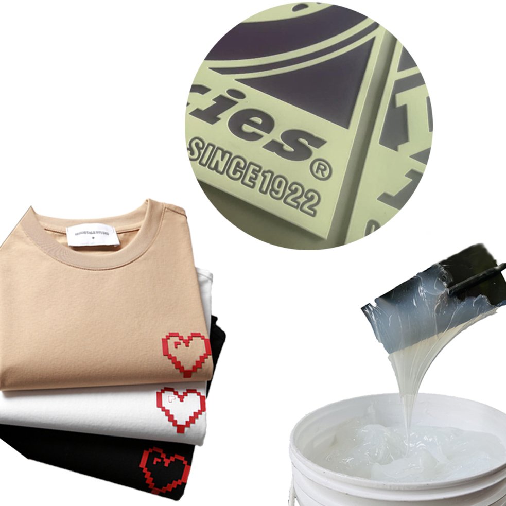 High quality Printing suppliers factory Printing heat transfer screen-printing silicone ink for Garments Cotton Fabric textile