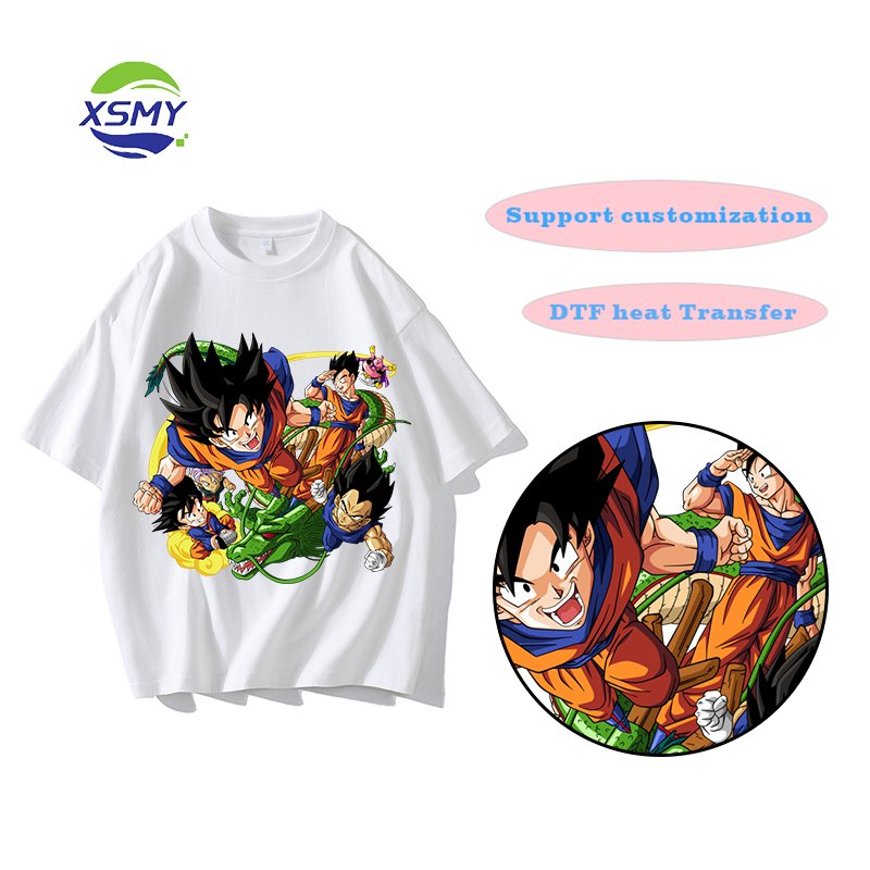 Wholesale high quality Dragon Ball heat transfer stickers for clothes, bags, T-shirts dtf heat transfer