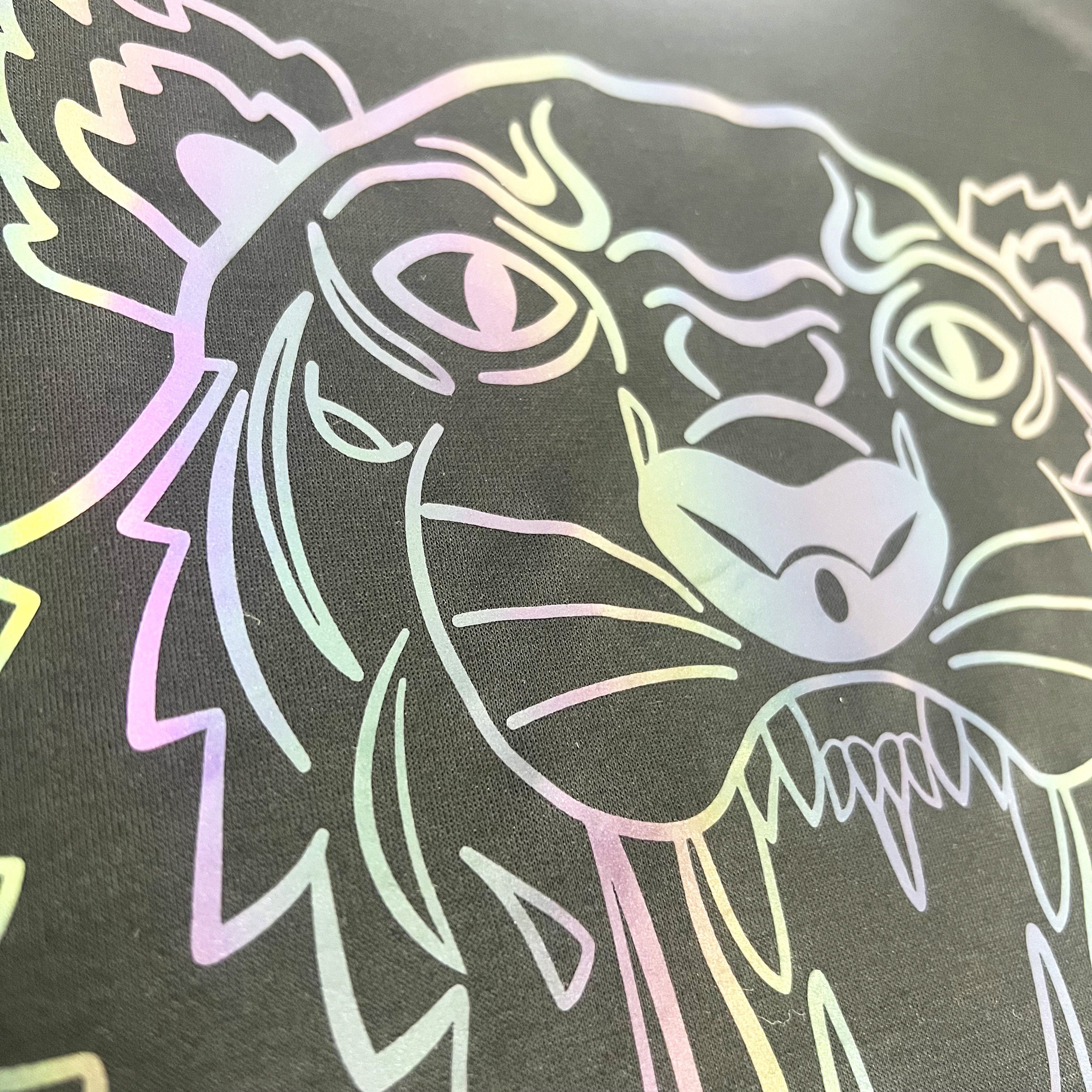 Yunshang Custom DTF reflective HTV vinyl heat transfer special material vinyl transfer printing for t-shit