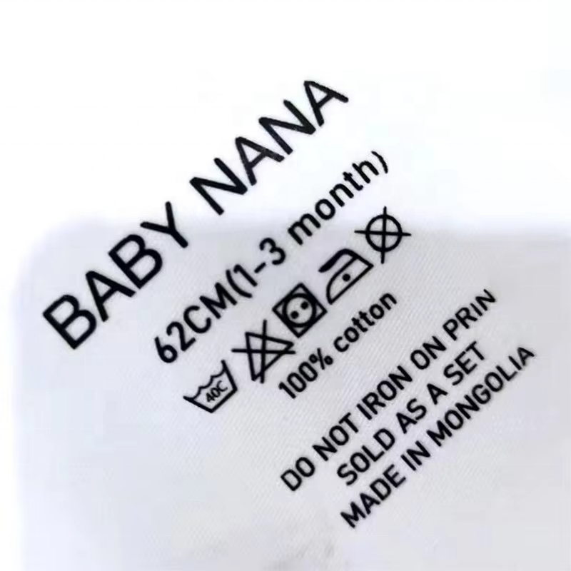 clothing tags labels custom Iron On Tag Clothing accessories labels Heat Transfer Luxury Washable Care Label