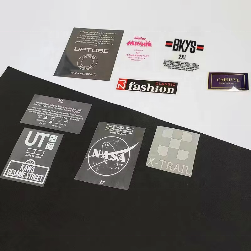 clothing tags labels custom Iron On Tag Clothing accessories labels Heat Transfer Luxury Washable Care Label