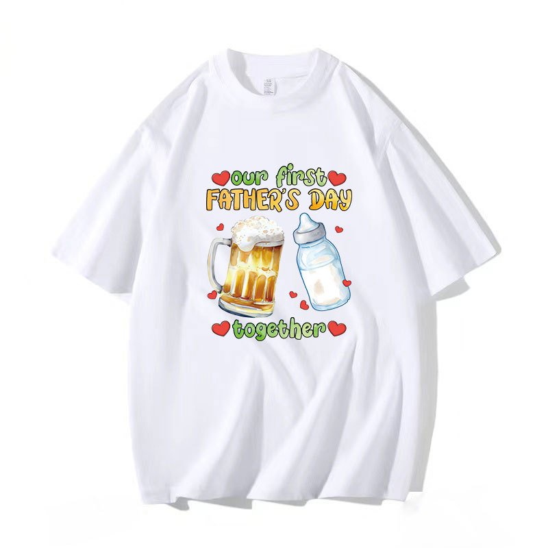 Wholesale Father's Day Heat Transfer Sticker For Clothing pillows DIY T-Shirts dtf powder for t shirt heat transfer printing
