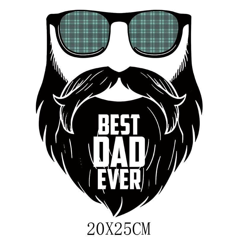 Wholesale Father's Day Heat Transfer Sticker For Clothing pillows DIY T-Shirts dtf powder for t shirt heat transfer printing