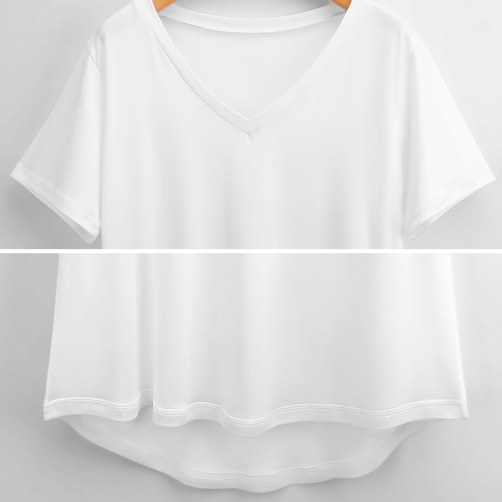 New Design Summer Women Fit Top Tee Super Soft Custom Short Sleeve Oversized Full Print Casual T Shirt V Neck Plus Size T-shirts