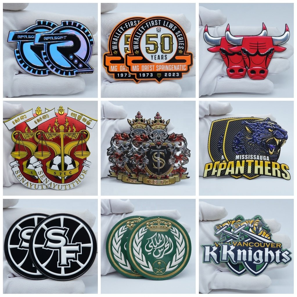 Custom Factory Embossed TPU Patches Heat Transfer Printing of Sustainable Football Team Club Logo