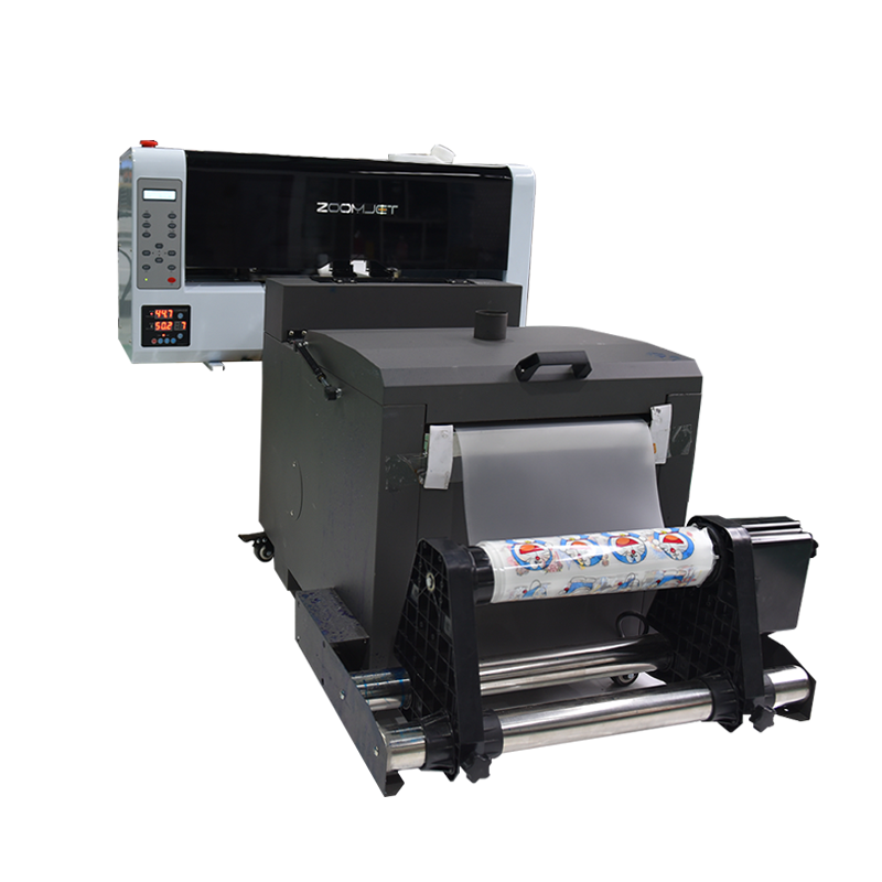 Zoomjet Dtf Printer Shake Powder All In One Dual Head I3200 Dtf A3 30cm I3200 Garment Printer T Shirt Printing Machine