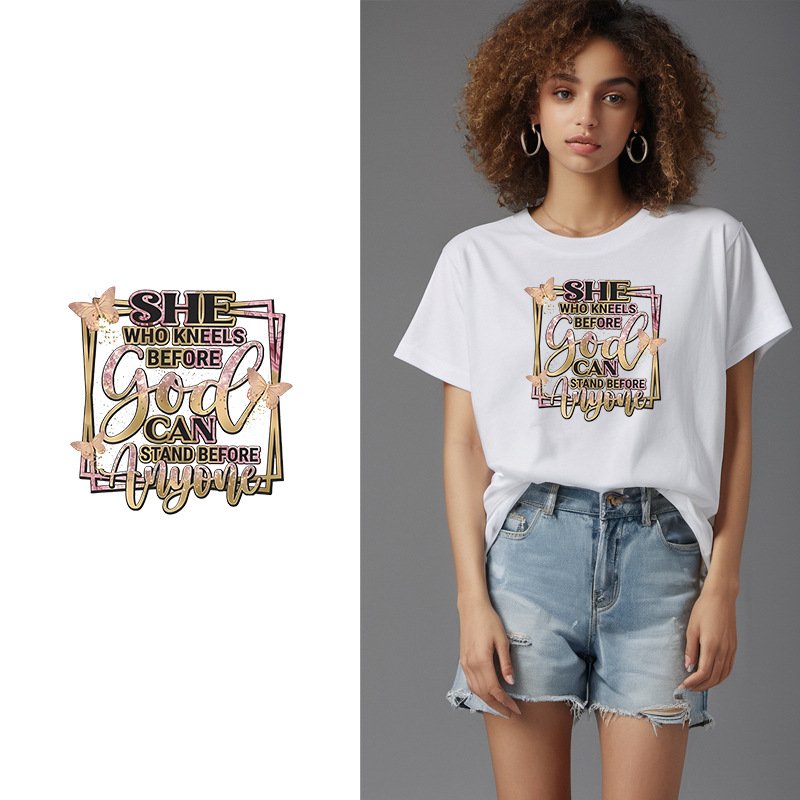 Low Price Good Quality Transfer Printing Dtf Transfers Designs Ready Press Custom t Shirt Label DTF Thermal Transfer Sticker