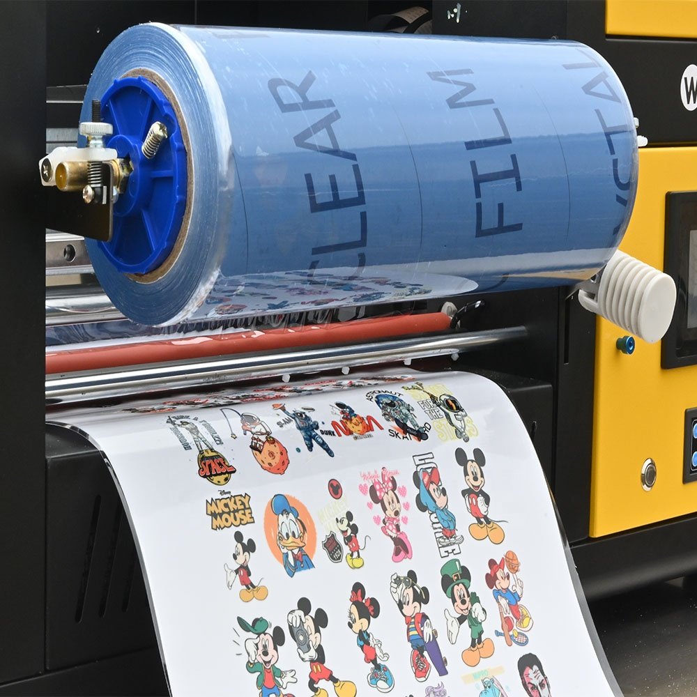 UV PET Film Transfer Printing Machine Golden Foil Film Laminating 2 in 1 Gold A4 A3 Sticker Varnish UV DTF Printer
