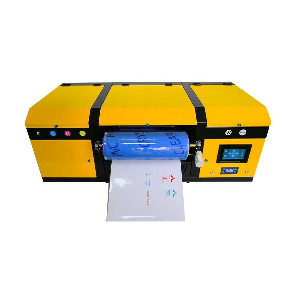 UV PET Film Transfer Printing Machine Golden Foil Film Laminating 2 in 1 Gold A4 A3 Sticker Varnish UV DTF Printer