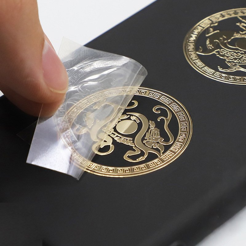3d UV Transfer Label Nickel Sticker Packing Label Waterproof Brand Logo Printed Gold Foil Metal Adhesive Stickers