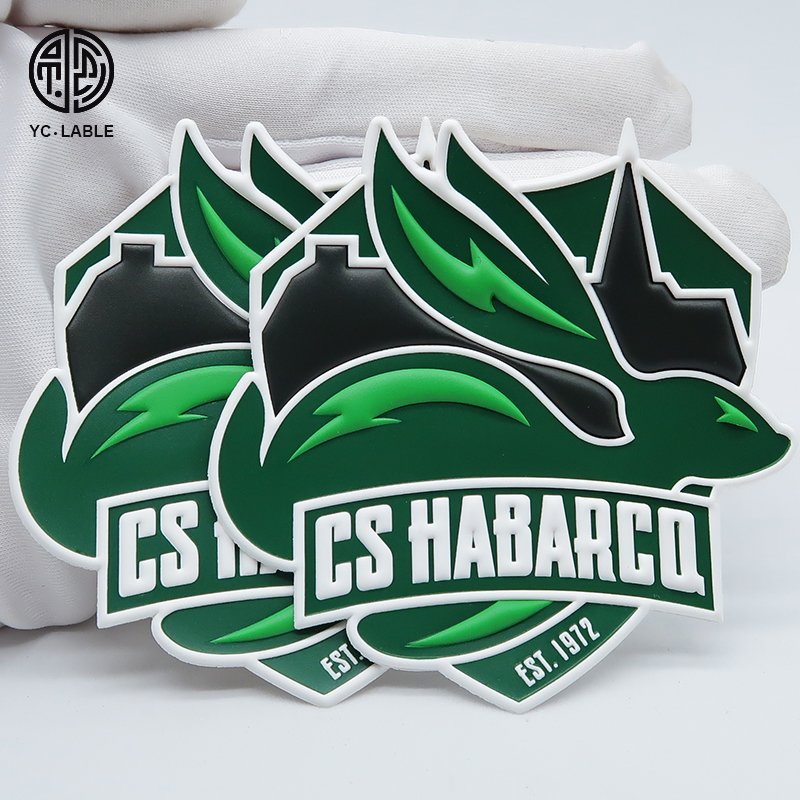 Custom high frequency tpu logo rubber patch heat transfer TPU clothing label