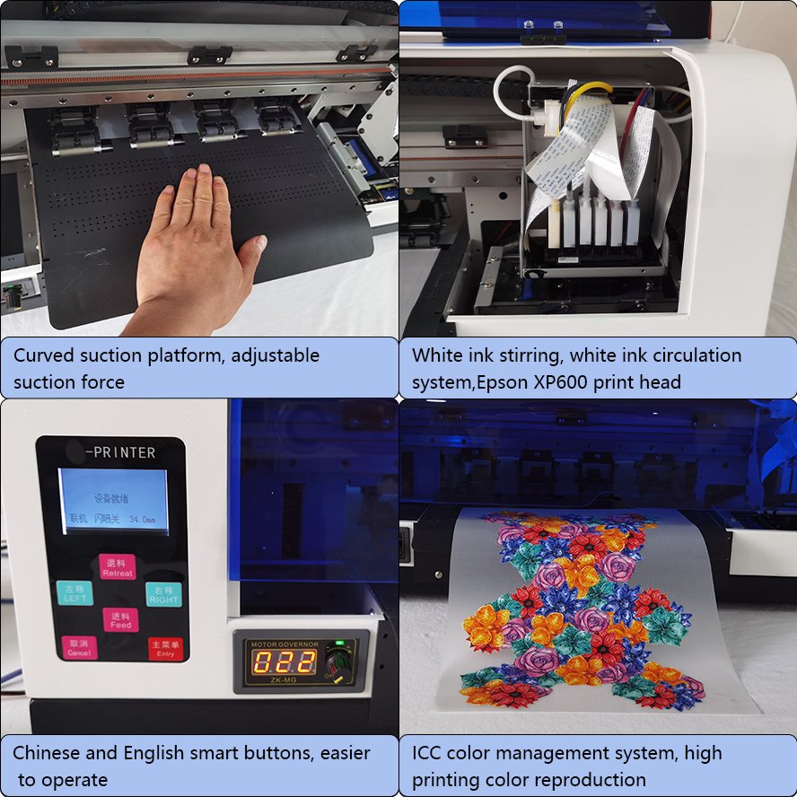 impresora a3 30cm 3d clothes tshirt t-shirt t shirt digital transfer sublimation dtf film inkjet print printer printing machine