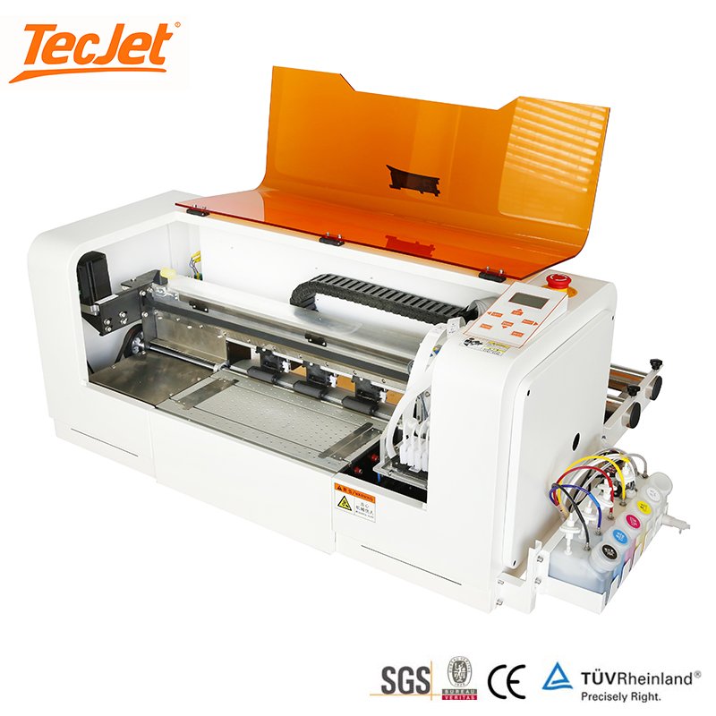Professional Dual Top Heads Fast Speed DTF Transfer Printing Machine transfer images on T-shirts aprons Powder Shaking Machine