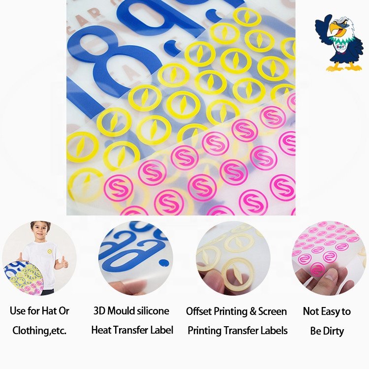 DOY Label High Quality Heat Transfer Tag Factory Custom Iron on Logo Thick Plate Heat Transfer for Garments