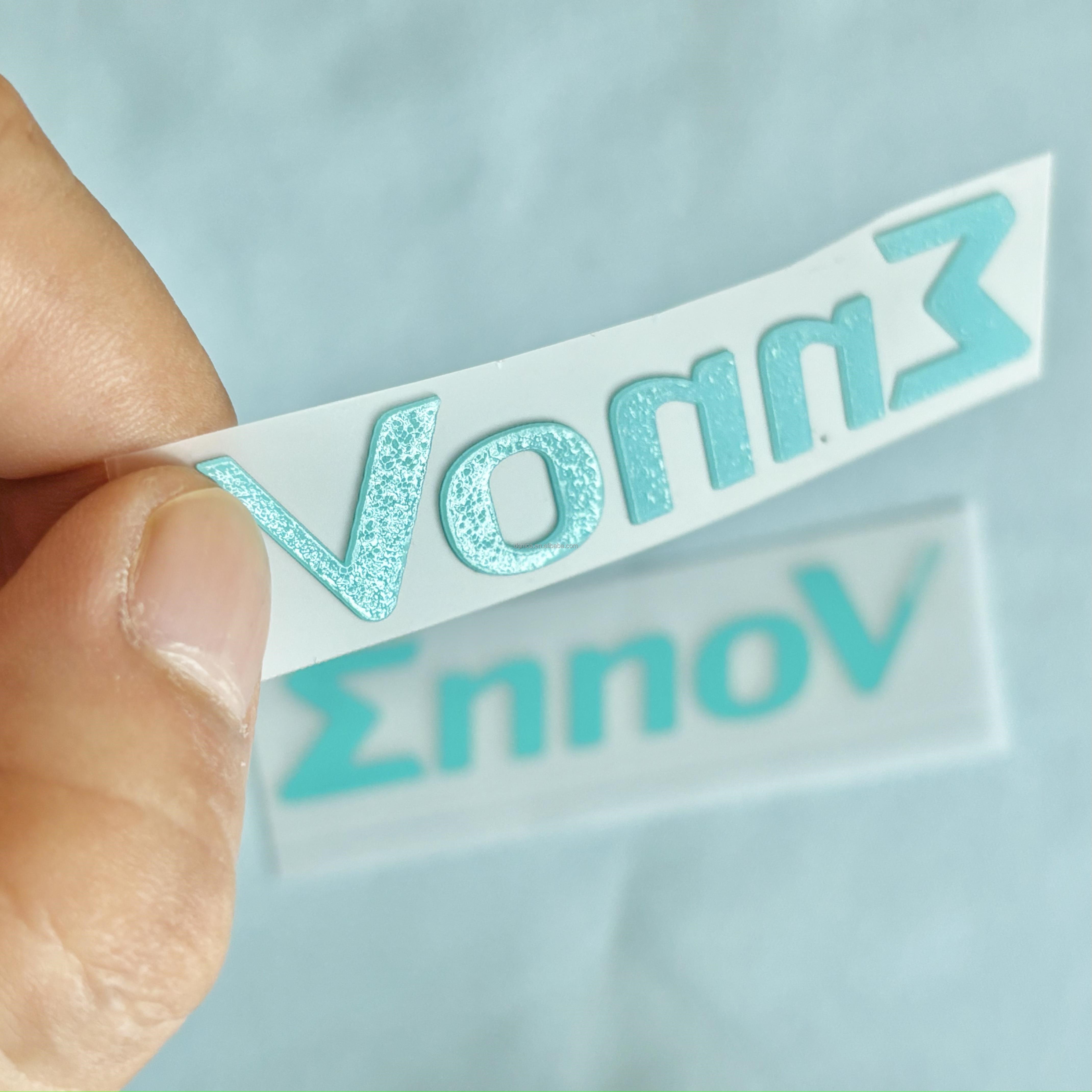 Custom Iron On Patches Hot Press Rubber Sticker T-Shirt 3D Heat Transfer Printing Garment Label Silicone Logo For Fabric