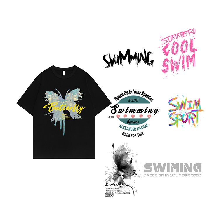 Factory Custom Dtf Transfers Designs Press Logo Film Iron On Sticker Heat Transfer Prints On Garments