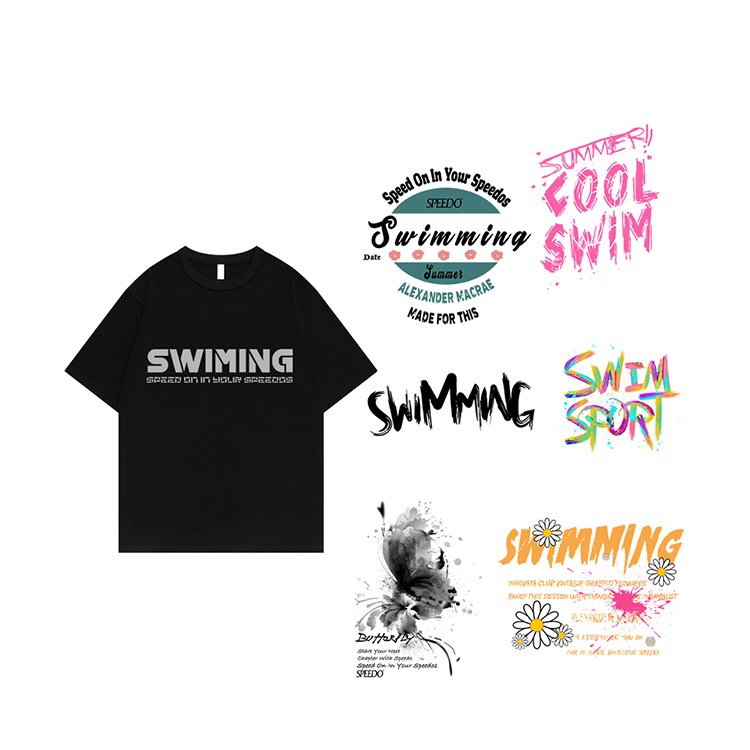 Factory Custom Dtf Transfers Designs Press Logo Film Iron On Sticker Heat Transfer Prints On Garments
