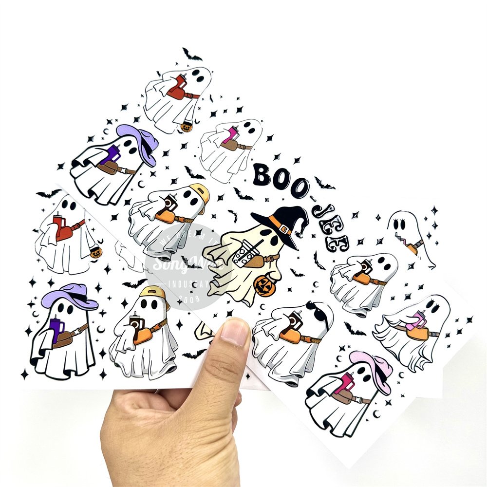 uv dtf cup wrap transfers 16oz sticker uv dtf cup wraps halloween Designs Custom waterproof sticker uv dtf sticker for cups