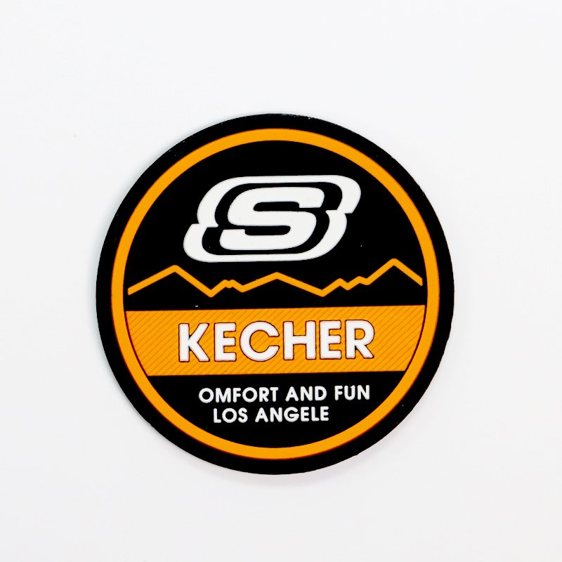 Sublimation Reflective Press Embossed Clothing Tags Labels Brand 3d Custom Logo Sticker Heat transfer printing Silicone Label