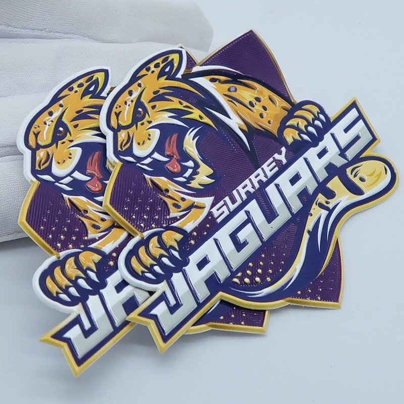 Custom Logo TPU Embossed Heat Transfer label Sticker for Clothes and Garment Neck Label