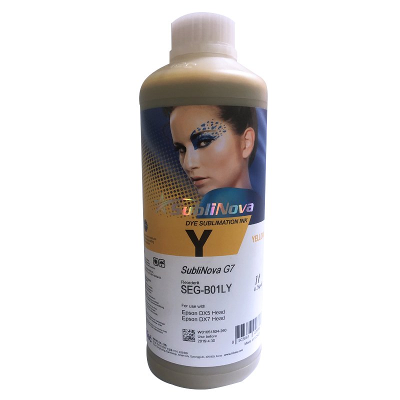 High Quality 4x 1 Liter Sublinova SEG Dye Sublimation Korean Ink 4 Color for Printers