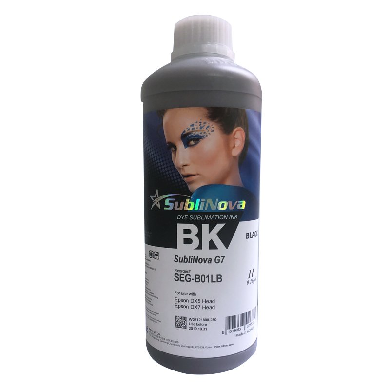 High Quality 4x 1 Liter Sublinova SEG Dye Sublimation Korean Ink 4 Color for Printers