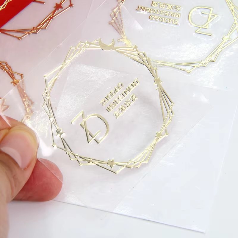 Custom Gold Adhesive Metal Label Sticker Transfer Printing Brand Logo for Metal Products High Quality