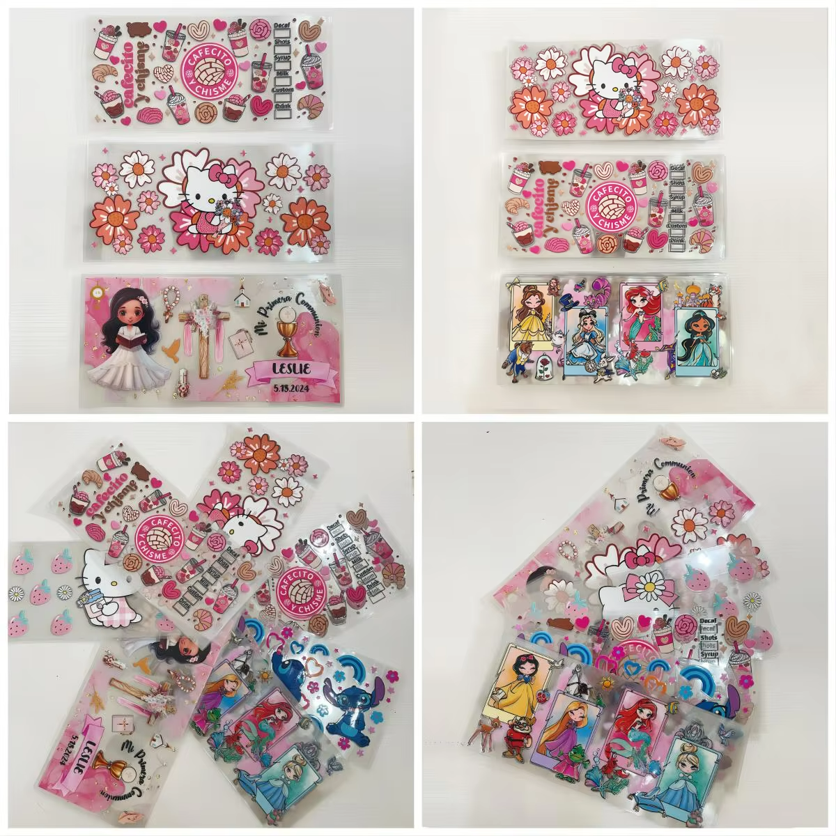 Wholesale Custom 16oz Heat UVDTF Christmas Water Transfer Printing New Washable Feature
