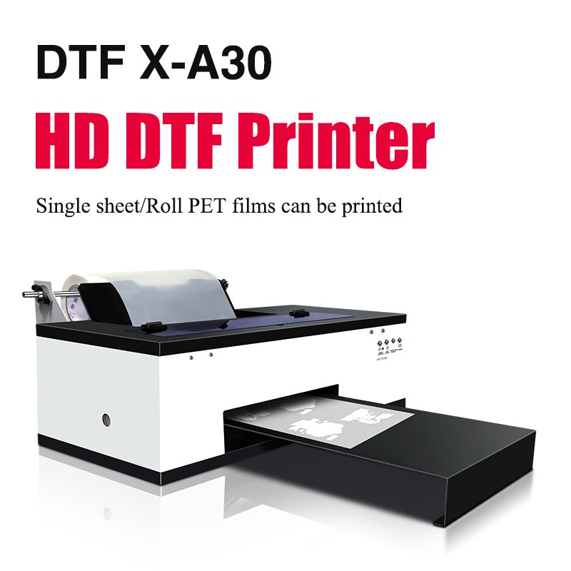 30cm Dtf printer Maker Transfer Printing Pet Film Vinyl Digital InkJet T-shirt Dtf Printer For Garment