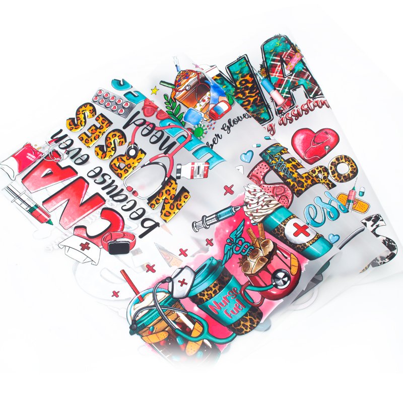 ready to press heat transfer designs nurse Life screen print transfers wholesale dtf plastisol transfers for t shirts