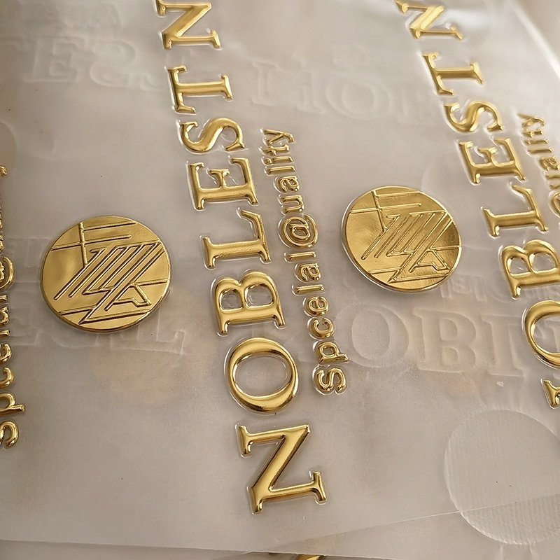 Custom high-quality trendy heat transfer printing labels 3DEmbossed TPU brand Wholesale washable stickers for clothing