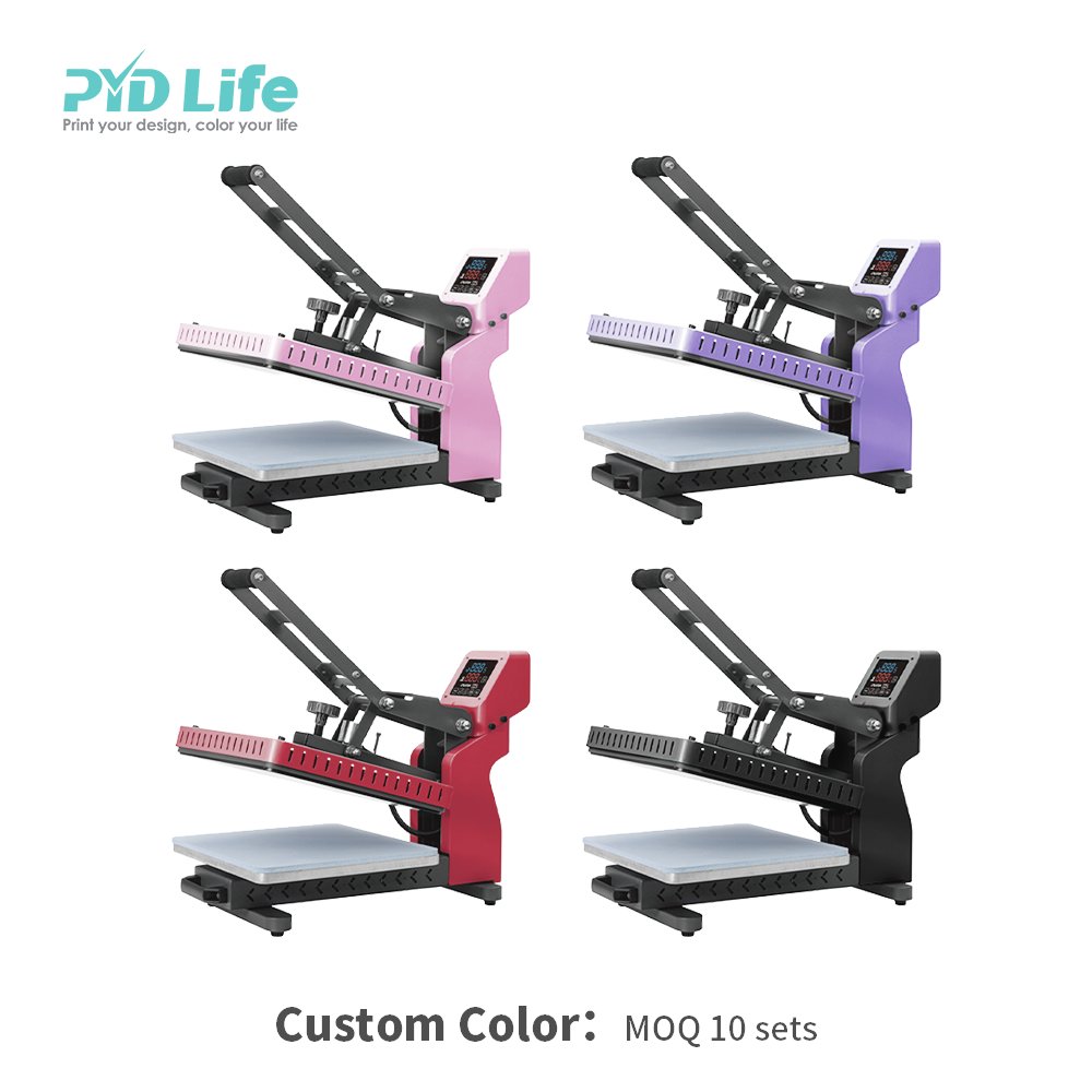 PYD Life Custom Color Logo Size Drawer Large Flatbed Format T Shirt Automatic Sublimation Flat Printing Heat Press Machine