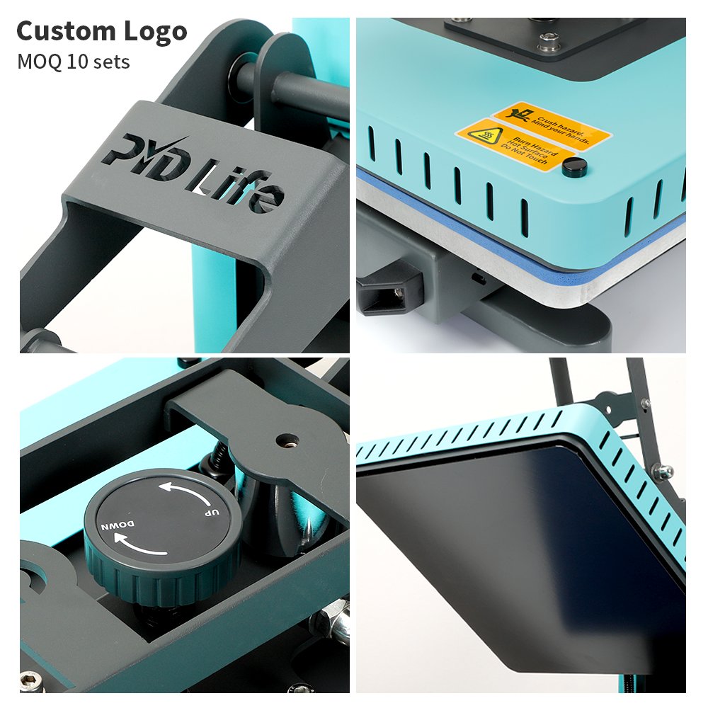 PYD Life Custom Color Logo Size Drawer Large Flatbed Format T Shirt Automatic Sublimation Flat Printing Heat Press Machine