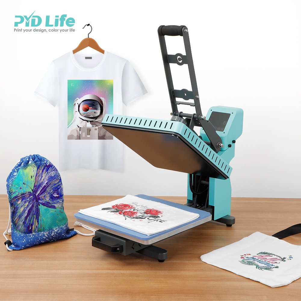 PYD Life Custom Color Logo Size Drawer Large Flatbed Format T Shirt Automatic Sublimation Flat Printing Heat Press Machine