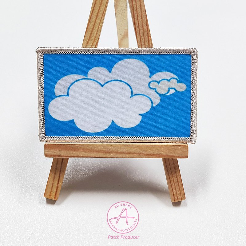 No Minimum Custom Iron On Patch Printed Patches Sublimation Heat Transfer Patches Digital Printing For Garment