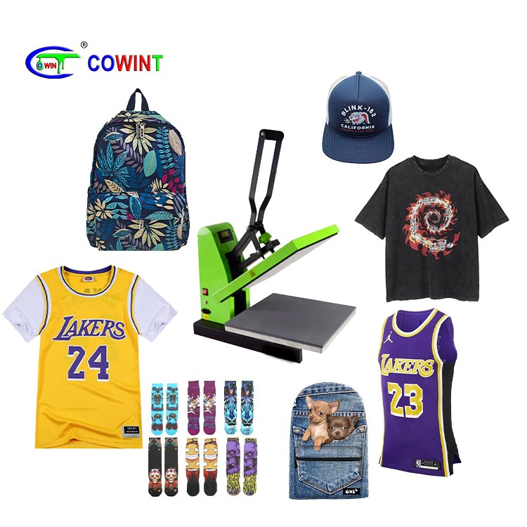 Cowint dtf hot/cold/instant peel film use with offer T-Shirt Sublimation transfer automatic label heat transfer press machine