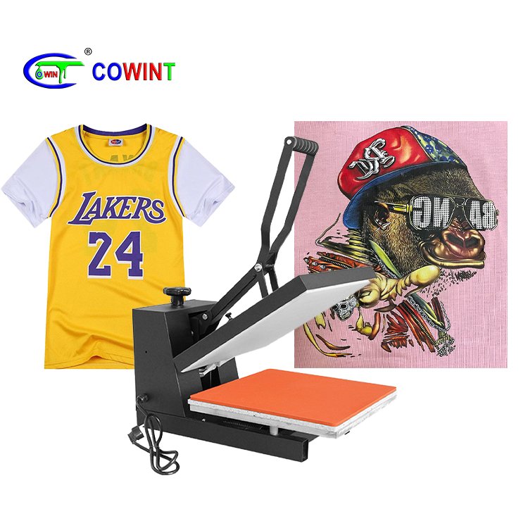 Cowint dtf hot/cold/instant peel film use with offer T-Shirt Sublimation transfer automatic label heat transfer press machine