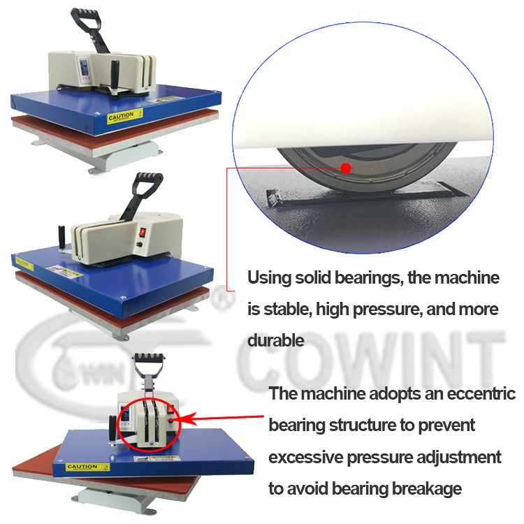 Cowint dtf hot/cold/instant peel film use with offer T-Shirt Sublimation transfer automatic label heat transfer press machine