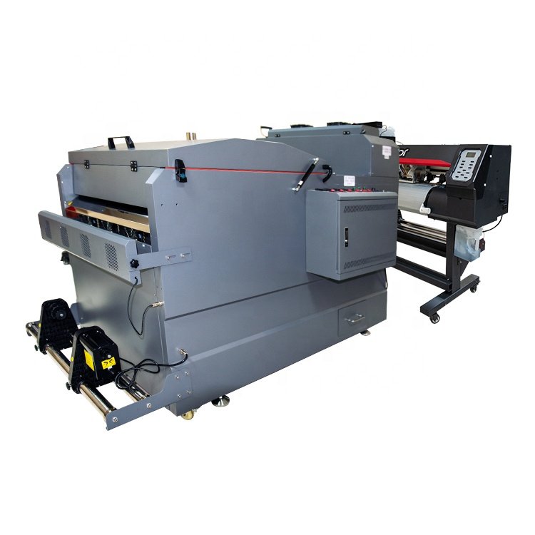 Locor A1 size XP600 borderless 60cm T-shirt DTF printing machine heater transfer PET film printer shaking powder machine no cut