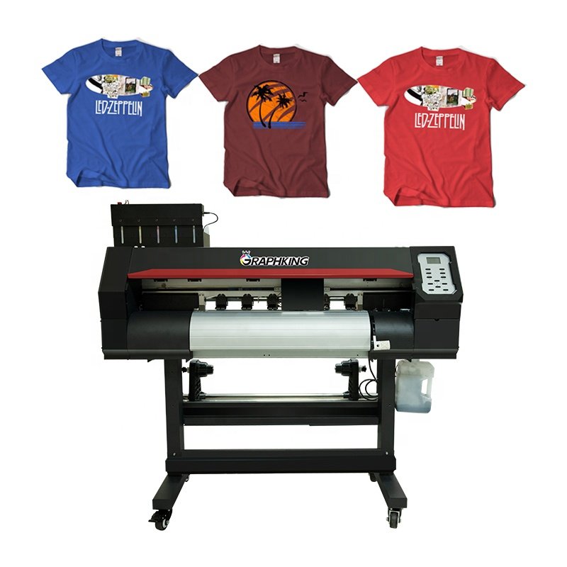 Locor A1 size XP600 borderless 60cm T-shirt DTF printing machine heater transfer PET film printer shaking powder machine no cut