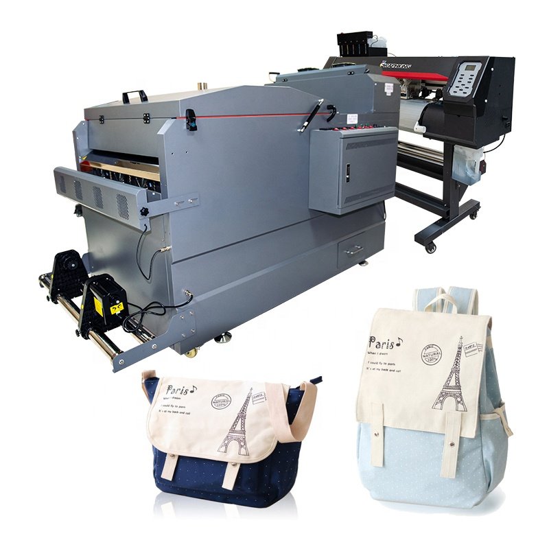 Locor A1 size XP600 borderless 60cm T-shirt DTF printing machine heater transfer PET film printer shaking powder machine no cut