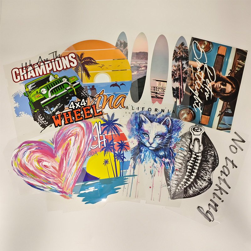 Wholesale DTF Print Transfer FAll Custom LOGO DTF Gang Sheet Transfer Ready to Press Transfer DTF Print Sticker For Shirt
